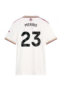 Arsenal Mikel Merino #23 Voetbaltruitje 3e tenue Dames 2025-26 Korte Mouw